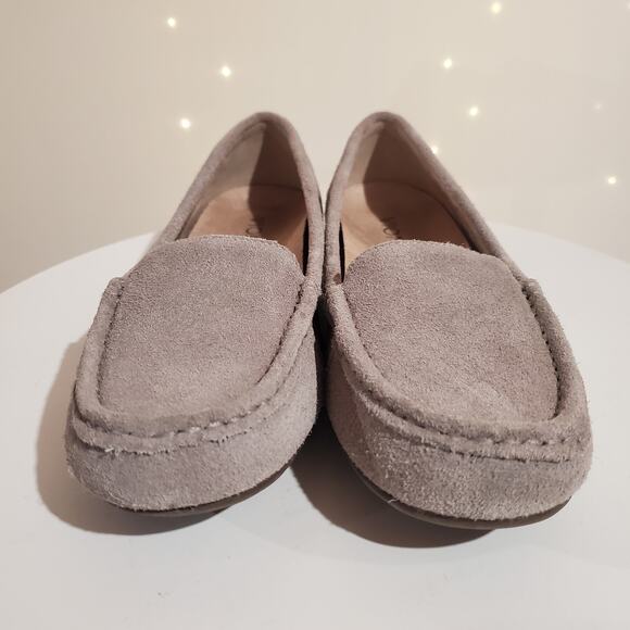 Vionic Debbie Driver Moccasin Flats Womens Size 7 Orthotic Arch Support Gray - Picture 3 of 8